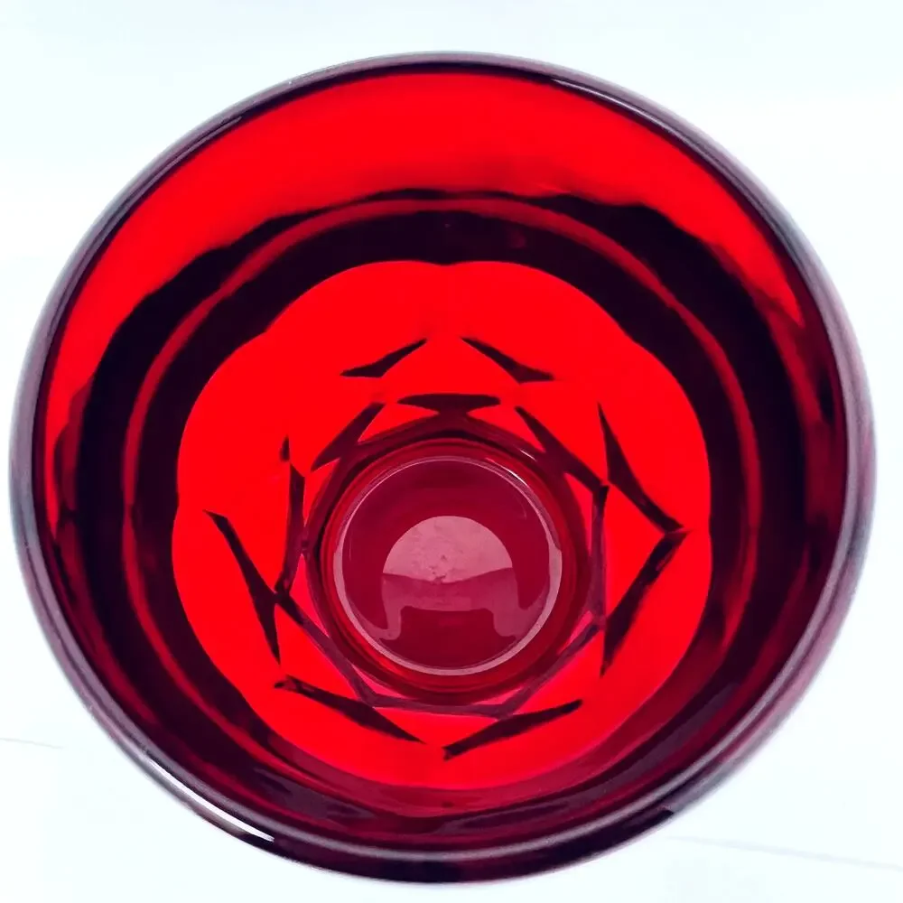 Tumbler Georgian Ruby Cambridge Viking Glass Red Honeycomb Replacement Cup